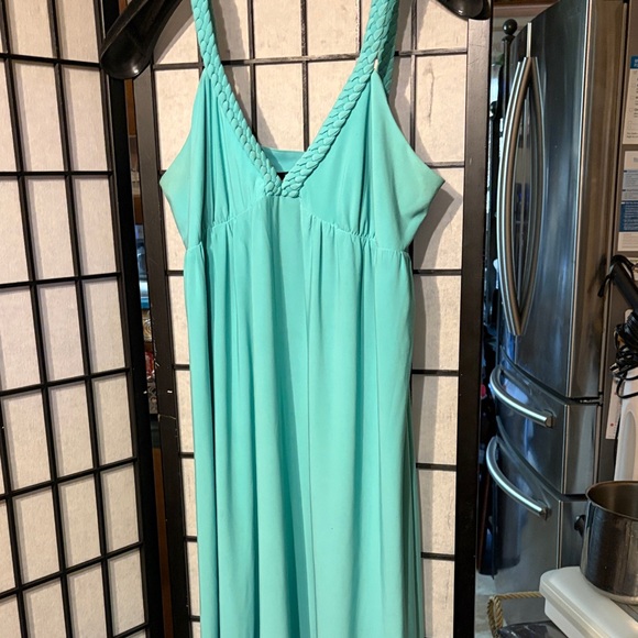 Essentiala By ABS Dresses & Skirts - Women's Teal Braided-Strap Maxi Dress - Brand Unspecified